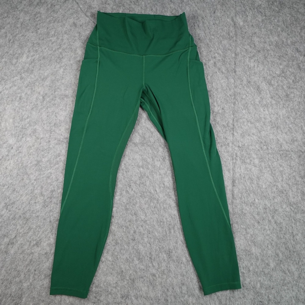 Lululemon Leggings Women 8 Green Align High Rise Pockets‎ 25" Run Gym Yoga